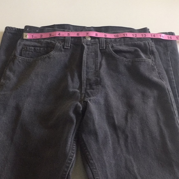 VINTAGE LEVI’s RARE BLACK Button FLY 501’s 27x30 - Picture 2 of 7